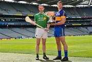19 June 2019; Lory Meagher Cup finalists Edmond Kenny of Lancashire, right, and Declan Molloy of Leitrim during a Joe McDonagh Cup, Christy Ring, Nicky Rackard & Lory Meagher Cup Final media event at Croke Park in Dublin. Photo by Matt Browne/Sportsfile