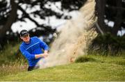 19 June 2019; Eanna Griffin of Waterford Golf Club, Co. Waterford, Ireland, chips from a bunker on the 16th hole during day 3 of the R&A Amateur Championship at Portmarnock Golf Club in Dublin. Photo by Harry Murphy/Sportsfile