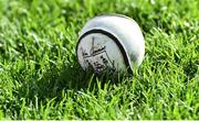 8 June 2019; A sliotar at the Munster GAA Hurling Senior Championship Round 4 match between Cork and Waterford at Pairc Uí Chaoimh in Cork. Photo by Piaras Ó Mídheach/Sportsfile