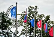 20 June 2019; A view of flags at the Dinamo Stadium prior to the Minsk 2019 2nd European Games in Minsk, Belarus. Photo by Seb Daly/Sportsfile