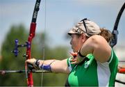 21 June 2019; Maeve Reidy of Ireland competing in the Women’s Individual Recurve qualification on Day 1 of the Minsk 2019 2nd European Games in Minsk, Belarus. Photo by Seb Daly/Sportsfile