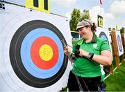 21 June 2019; Maeve Reidy of Ireland competing in the Women’s Individual Recurve qualification on Day 1 of the Minsk 2019 2nd European Games in Minsk, Belarus. Photo by Seb Daly/Sportsfile