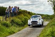 21 June 2019; Callum Devine and Brian Hoy in their Ford Fiesta R5 on SS 2 Grianan during Day 1 of the 2019 Joule Donegal International Rally in Letterkenny, Donegal. Photo by Philip Fitzpatrick/Sportsfile