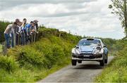 21 June 2019; Joesph McGonigle and Ciaran Geaney in their Ford Fiesta WRC on SS 2 Grianan during Day 1 of the 2019 Joule Donegal International Rally in Letterkenny, Donegal. Photo by Philip Fitzpatrick/Sportsfile