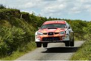 21 June 2019; Garry Jennings and Rory Kennedy in their Subaru Impreza WRC on SS 2 Grianan during Day 1 of the 2019 Joule Donegal International Rally in Letterkenny, Donegal. Photo by Philip Fitzpatrick/Sportsfile