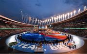 21 June 2019; A general view of the stadium during the Opening Ceremony of the Minsk 2019 2nd European Games in the Dinamo Stadium in Minsk, Belarus. Photo by Seb Daly/Sportsfile