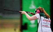 22 June 2019; Aoife Gormally of Ireland competing in the Women's Shooting Trap qualification at the Sporting Club on Day 2 of the Minsk 2019 2nd European Games in Minsk, Belarus. Photo by Seb Daly/Sportsfile