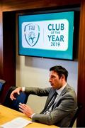 22 June 2019; Noel Mooney, FAI General Manager for Football Services and Partnerships speaking to club delegates during the FAI Club of the Year Information Day at FAI National Training Centre in Abbotstown, Dublin. Photo by Eóin Noonan/Sportsfile