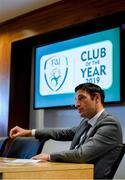 22 June 2019; Noel Mooney, FAI General Manager for Football Services and Partnerships speaking to club delegates during the FAI Club of the Year Information Day at FAI National Training Centre in Abbotstown, Dublin. Photo by Eóin Noonan/Sportsfile