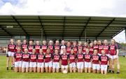 22 June 2019; The Galway team prior to the Ladies Football All-Ireland U14 Platinum Final 2019 match between Cork and Galway at St Rynaghs in Banagher, Offaly. Photo by Ben McShane/Sportsfile