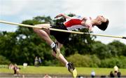 22 June 2019; Tom Poulter of Slemish Integrated Ballymena, Co. Antrim, competing in the Boys High Jump event during the Irish Life Health Tailteann Inter-provincial Games at Santry in Dublin. Photo by Sam Barnes/Sportsfile