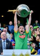 22 June 2019; Meath captain Sean Geraghty lifts the Christy Ring Cup after the Christy Ring Cup Final match between Down and Meath at Croke Park in Dublin.  Photo by Matt Browne/Sportsfile