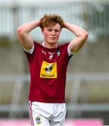 22 June 2019; Conor Gibney of Westmeath reacts after defeat to Dublin in the Electric Ireland Leinster GAA Football Minor Championship semi-final match between Westmeath and Dublin at TEG Cusack Park in Mullingar, Co. Westmeath. Photo by Diarmuid Greene/Sportsfile