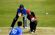 22 June 2019; Jack Tector of Munster Reds hits a 4 during the IP20 Cricket Inter-Pros match between Leinster Lightning and Munster Reds at Pembroke Cricket Club in Dublin. Photo by Harry Murphy/Sportsfile