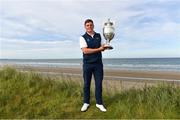22 June 2019; James Sugrue of Mallow Golf Club, Co. Cork, with the trophy following the final day of the R&A Amateur Championship at Portmarnock Golf Club in Dublin.  Photo by Sam Barnes/Sportsfile