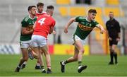 22 June 2019; Kevin Flahive of Cork and Paul Geaney of Kerry clash resulting in a sending off for Paul Geaney during the Munster GAA Football Senior Championship Final match between Cork and Kerry at Páirc Ui Chaoimh in Cork.  Photo by Brendan Moran/Sportsfile