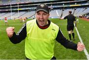 22 June 2019; Sligo manager David Hand celebrate after the Nicky Rackard Cup Final match between Armagh and Sligo at Croke Park in Dublin.  Photo by Matt Browne/Sportsfile
