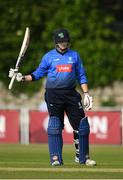22 June 2019; Kevin O'Brien of Leinster Lightning acknoledgees the crowd as he reaches his half-century during the IP20 Cricket Inter-Pros match between Leinster Lightning and Munster Reds at Pembroke Cricket Club in Dublin. Photo by Harry Murphy/Sportsfile