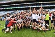 22 June 2019; Sligo players celebrate after the Nicky Rackard Cup Final match between Armagh and Sligo at Croke Park in Dublin.  Photo by Matt Browne/Sportsfile