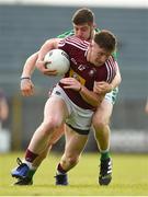 22 June 2019; Joe Halligan of Westmeath in action against Brian Fanning of Limerick during the GAA Football All-Ireland Senior Championship Round 2 match between Westmeath and Limerick at TEG Cusack Park in Mullingar, Co. Westmeath. Photo by Diarmuid Greene/Sportsfile