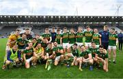 22 June 2019; The Kerry team celebrate with the cup after the Munster GAA Football Senior Championship Final match between Cork and Kerry at Páirc Ui Chaoimh in Cork.  Photo by Brendan Moran/Sportsfile