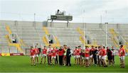 22 June 2019; The Cork squad watch the trophy presentation after the Munster GAA Football Senior Championship Final match between Cork and Kerry at Páirc Ui Chaoimh in Cork.  Photo by Brendan Moran/Sportsfile