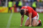 22 June 2019; Paul Kerrigan of Cork at the final whistle of the Munster GAA Football Senior Championship Final match between Cork and Kerry at Páirc Ui Chaoimh in Cork.  Photo by Brendan Moran/Sportsfile