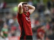22 June 2019; A disappointed Conor Francis of Down after the GAA Football All-Ireland Senior Championship Round 2 match between Down and Mayo at Pairc Esler in Newry, Down.  Photo by Oliver McVeigh/Sportsfile