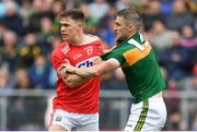 22 June 2019; Kevin O’Donovan of Cork and Stephen O'Brien of Kerry during the Munster GAA Football Senior Championship Final match between Cork and Kerry at Páirc Ui Chaoimh in Cork.  Photo by Brendan Moran/Sportsfile