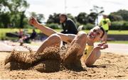 22 June 2019; Shane Howard of Bandon A.C., Co. Cork, competing in the Senior Mens Long Jump during the AAI Games & Irish Life Health Combined Events Day 1 at Santry in Dublin. Photo by Sam Barnes/Sportsfile