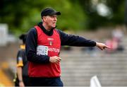 23 June 2019; Antrim Manager Hugh McGettigan during the EirGrid Ulster GAA Football U20 Championship Round match between Down and Antrim at St Tiernach's Park in Clones, Monaghan. Photo by Oliver McVeigh/Sportsfile