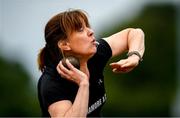 23 June 2019; Shirley Fennelly of Tramore A.C., Co. Waterford, competing in the Shot Put event during the F50 Quadrathlon during the AAI Games & Irish Life Health Combined Events Day 2, Juvenile Combined Events at Morton Stadium in Santry. Photo by Eóin Noonan/Sportsfile