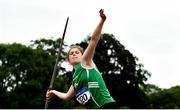 23 June 2019; Aine OSullivan of Cushinstown A.C., Co. Meath, competing in the Javelin event during the Junior Heptathlon  during the AAI Games & Irish Life Health Combined Events Day 2, Juvenile Combined Events at Morton Stadium in Santry. Photo by Eóin Noonan/Sportsfile