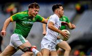 23 June 2019; Mark Nolan of Kildare in action against Robbie Farrelly of Meath  during the Leinster Junior Football Championship Final match between Meath and Kildare at Croke Park in Dublin. Photo by Ray McManus/Sportsfile