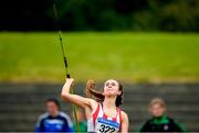 23 June 2019; Caoimhe Rowe of Trim A.C., Co. Meath, competing in the Javelin event during the Junior Heptathlon during the AAI Games & Irish Life Health Combined Events Day 2, Juvenile Combined Events at Morton Stadium in Santry. Photo by Eóin Noonan/Sportsfile