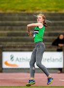 23 June 2019; Molly Curran of Carmen Runners A.C., Co. Down, competing in the Javelin event during the Youth Heptathlon during the AAI Games & Irish Life Health Combined Events Day 2, Juvenile Combined Events at Morton Stadium in Santry. Photo by Eóin Noonan/Sportsfile