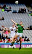 23 June 2019; Jack Bambrick of Kildare  in action against Danny Quinn of Meath  during the Leinster Junior Football Championship Final match between Meath and Kildare at Croke Park in Dublin. Photo by Ray McManus/Sportsfile