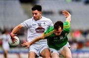 23 June 2019; Pádraig Nash of Kildare is tackled by Cathal McConnell of Meath during the Leinster Junior Football Championship Final match between Meath and Kildare at Croke Park in Dublin. Photo by Ray McManus/Sportsfile