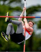 23 June 2019; Michael Breathnach of Galway City Harriers A.C., Co. Galway, competing in the Pole Vault event during the Sen Decathlon during the AAI Games & Irish Life Health Combined Events Day 2, Juvenile Combined Events at Morton Stadium in Santry. Photo by Eóin Noonan/Sportsfile
