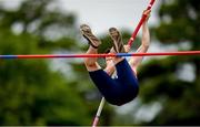 23 June 2019; Eoin Sharkey of Tír Chonaill A.C., Co. Donegal, competing in the Pole Vault event during the Junior Decathlon during the AAI Games & Irish Life Health Combined Events Day 2, Juvenile Combined Events at Morton Stadium in Santry. Photo by Eóin Noonan/Sportsfile