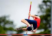 23 June 2019; Eoin Sharkey of Tír Chonaill A.C., Co. Donegal, competing in the Pole Vaault event during the Junior Decathlon during the AAI Games & Irish Life Health Combined Events Day 2, Juvenile Combined Events at Morton Stadium in Santry. Photo by Eóin Noonan/Sportsfile