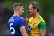 23 June 2019; Killian Clarke of Cavan and Michael Murphy of Donegal during the Ulster GAA Football Senior Championship Final match between Donegal and Cavan at St Tiernach's Park in Clones, Monaghan. Photo by Ramsey Cardy/Sportsfile