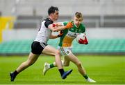 23 June 2019; David Dempsey of Offaly in action against Mickey Gordon of Sligo during the GAA Football All-Ireland Senior Championship Round 2 match between Offaly and Sligo at Bord na Mona O'Connor Park in Tullamore, Offaly. Photo by Harry Murphy/Sportsfile