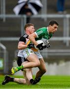 23 June 2019; Niall McNamee of Offaly in action against Peter Laffey of Sligo during the GAA Football All-Ireland Senior Championship Round 2 match between Offaly and Sligo at Bord na Mona O'Connor Park in Tullamore, Offaly. Photo by Harry Murphy/Sportsfile