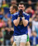 23 June 2019; Conor Rehill of Cavan reacts after a missed goal chance during the Ulster GAA Football Senior Championship Final match between Donegal and Cavan at St Tiernach's Park in Clones, Monaghan. Photo by Sam Barnes/Sportsfile