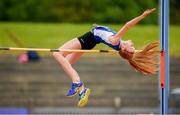 23 June 2019; Orlaith Deegan of Sliabh Bhuide Rovers A.C., Co. Wexford, competing in the High Jump event during the U15 Pentathlon during the AAI Games & Irish Life Health Combined Events Day 2, Juvenile Combined Events at Morton Stadium in Santry. Photo by Eóin Noonan/Sportsfile