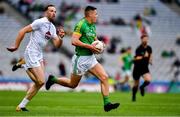 23 June 2019; Robin Clarke of Meath in action against Daniel Grehan of Kildare during the Leinster Junior Football Championship Final match between Meath and Kildare at Croke Park in Dublin. Photo by Ray McManus/Sportsfile