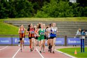 23 June 2019; Athletes competing in the 800m event during the U14 Pentathlon during the AAI Games & Irish Life Health Combined Events Day 2, Juvenile Combined Events at Morton Stadium in Santry. Photo by Eóin Noonan/Sportsfile