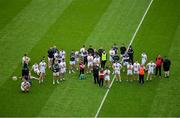 23 June 2019; The dejected Kildare team after the Leinster Junior Football Championship Final match between Meath and Kildare at Croke Park in Dublin. Photo by Brendan Moran/Sportsfile