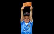 23 June 2019; Dublin supporter Casey Hayden, aged 6, from Malahide, Co Dublin, ahead of the Leinster GAA Football Senior Championship Final match between Dublin and Meath at Croke Park in Dublin. Photo by Daire Brennan/Sportsfile